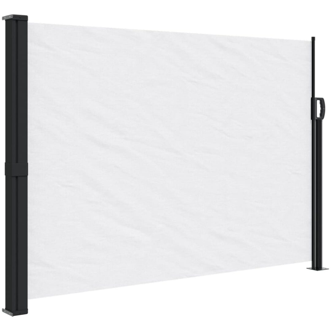 Infällbar sidomarkis vit vidaXL 140 x 600 cm – bild 2