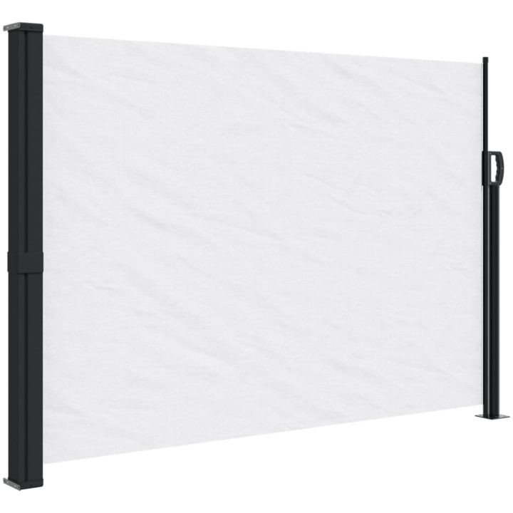 Infällbar sidomarkis vit vidaXL 140 x 600 cm – bild 2