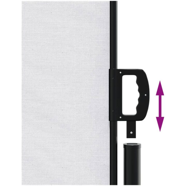 Infällbar sidomarkis vit vidaXL 140 x 600 cm – bild 6