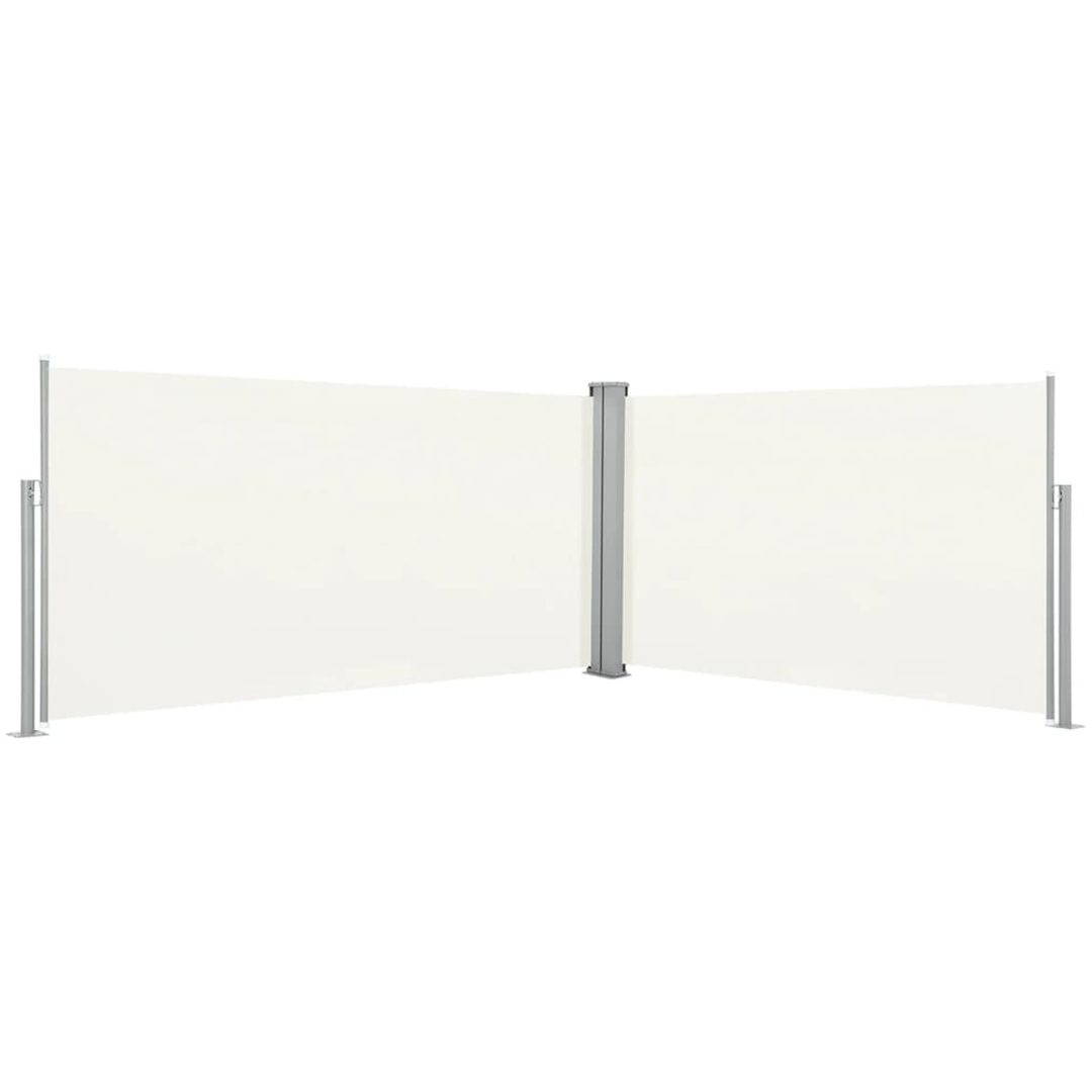 Infällbar skärm gräddvit vidaXL 160 x 600 cm
