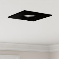 Infällbara Spotlights 12 st Fyrkantig GU10 Svart 91x91 mm vidaXL