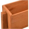 Infällbart odlingsställ orange 60x14x75 cm massivt granträ vidaXL – miniatyr 4