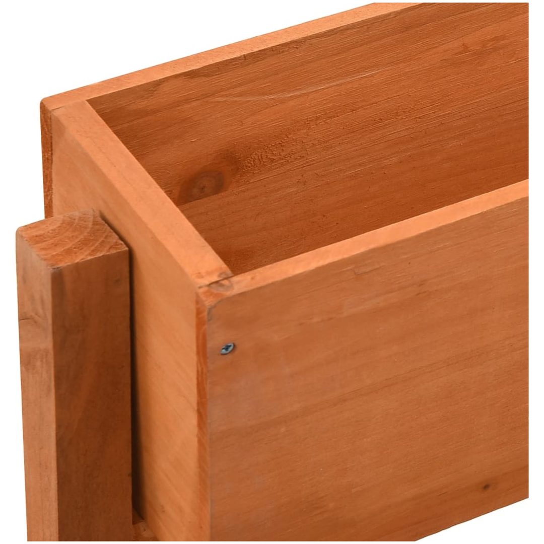 Infällbart odlingsställ orange 60x14x75 cm massivt granträ vidaXL – bild 4
