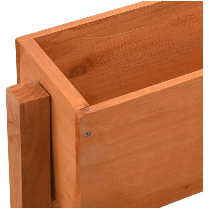 Infällbart odlingsställ orange 60x14x75 cm massivt granträ vidaXL – bild 4
