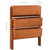 Infällbart odlingsställ orange 60x14x75 cm massivt granträ vidaXL – miniatyr 5