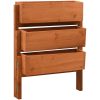 Infällbart odlingsställ orange 60x14x75 cm massivt granträ vidaXL – miniatyr 1