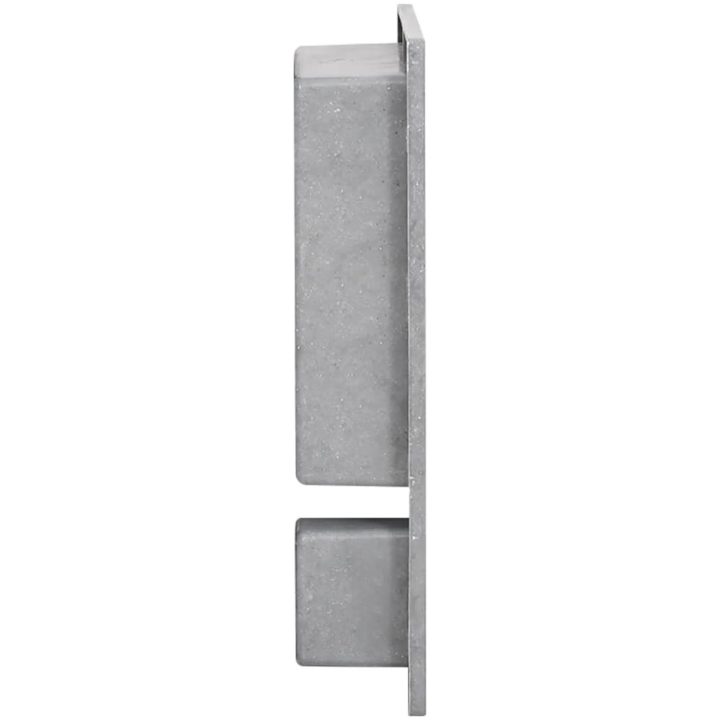 Infälld duschhylla niche 2 hyllor matt grå 41x51x10 cm vidaXL 41 x 51 x 10 cm – bild 3