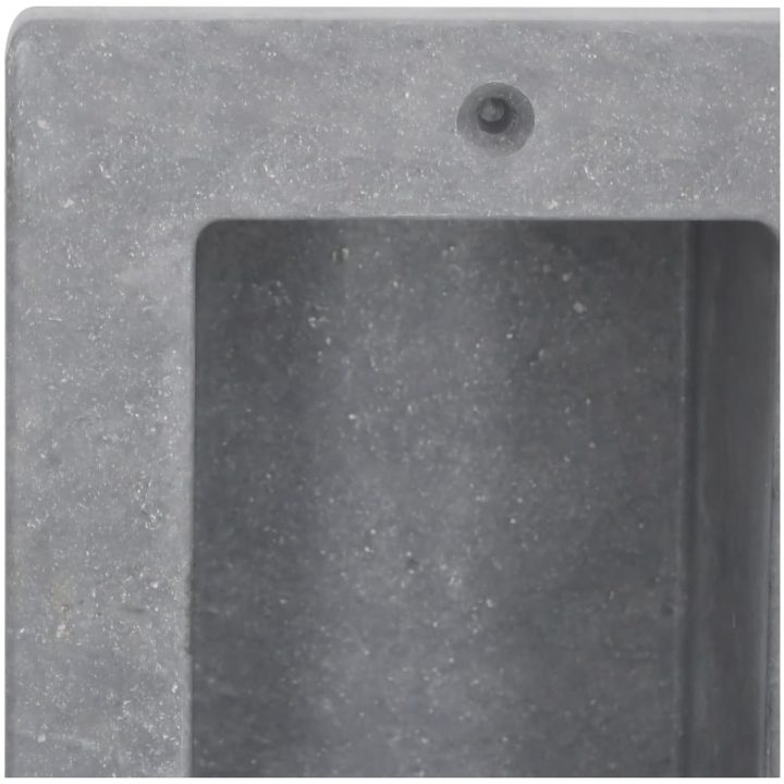 Infälld duschhylla niche 2 hyllor matt grå 41x51x10 cm vidaXL 41 x 51 x 10 cm – bild 5
