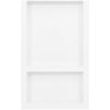 Infälld duschhylla niche 2 hyllor matt vit 41x69x9 cm vidaXL 41 x 69 x 9 cm – miniatyr 2