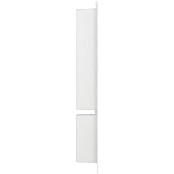 Infälld duschhylla niche 2 hyllor matt vit 41x69x9 cm vidaXL 41 x 69 x 9 cm – bild 3
