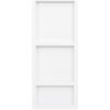 Infälld duschhylla niche 3 hyllor matt vit 41x99x9 cm vidaXL 41 x 99 x 9 cm – miniatyr 2