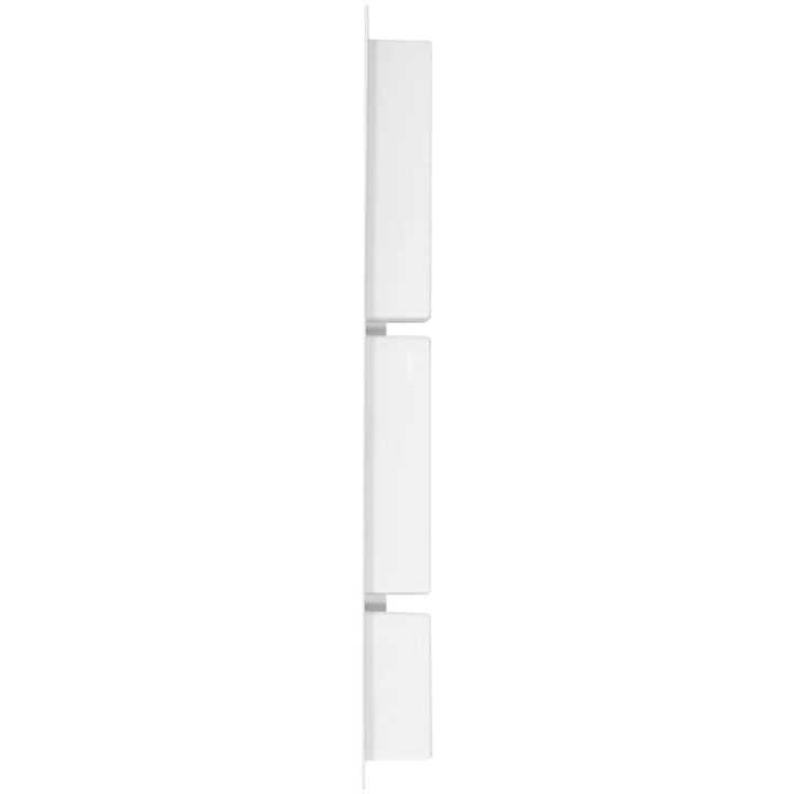 Infälld duschhylla niche 3 hyllor matt vit 41x99x9 cm vidaXL 41 x 99 x 9 cm – bild 3
