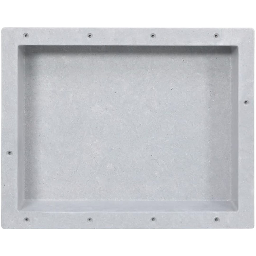 Infälld duschhylla niche matt grå 41x51x10 cm vidaXL 41 x 51 x 10 cm – bild 2