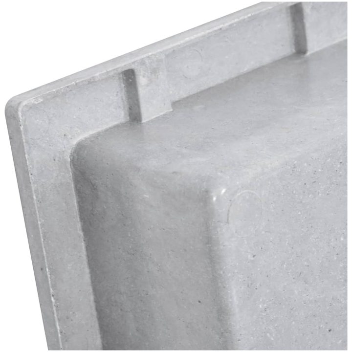 Infälld duschhylla niche matt grå 41x51x10 cm vidaXL 41 x 51 x 10 cm – bild 5
