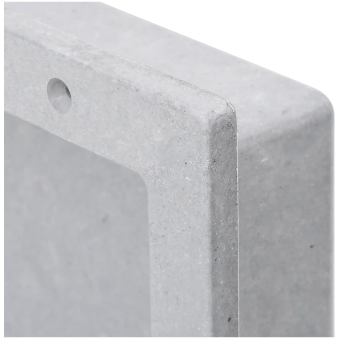 Infälld duschhylla niche matt grå 41x51x10 cm vidaXL 41 x 51 x 10 cm – bild 6