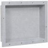 Infälld duschhylla niche matt grå 41x51x10 cm vidaXL 41 x 51 x 10 cm – miniatyr 1