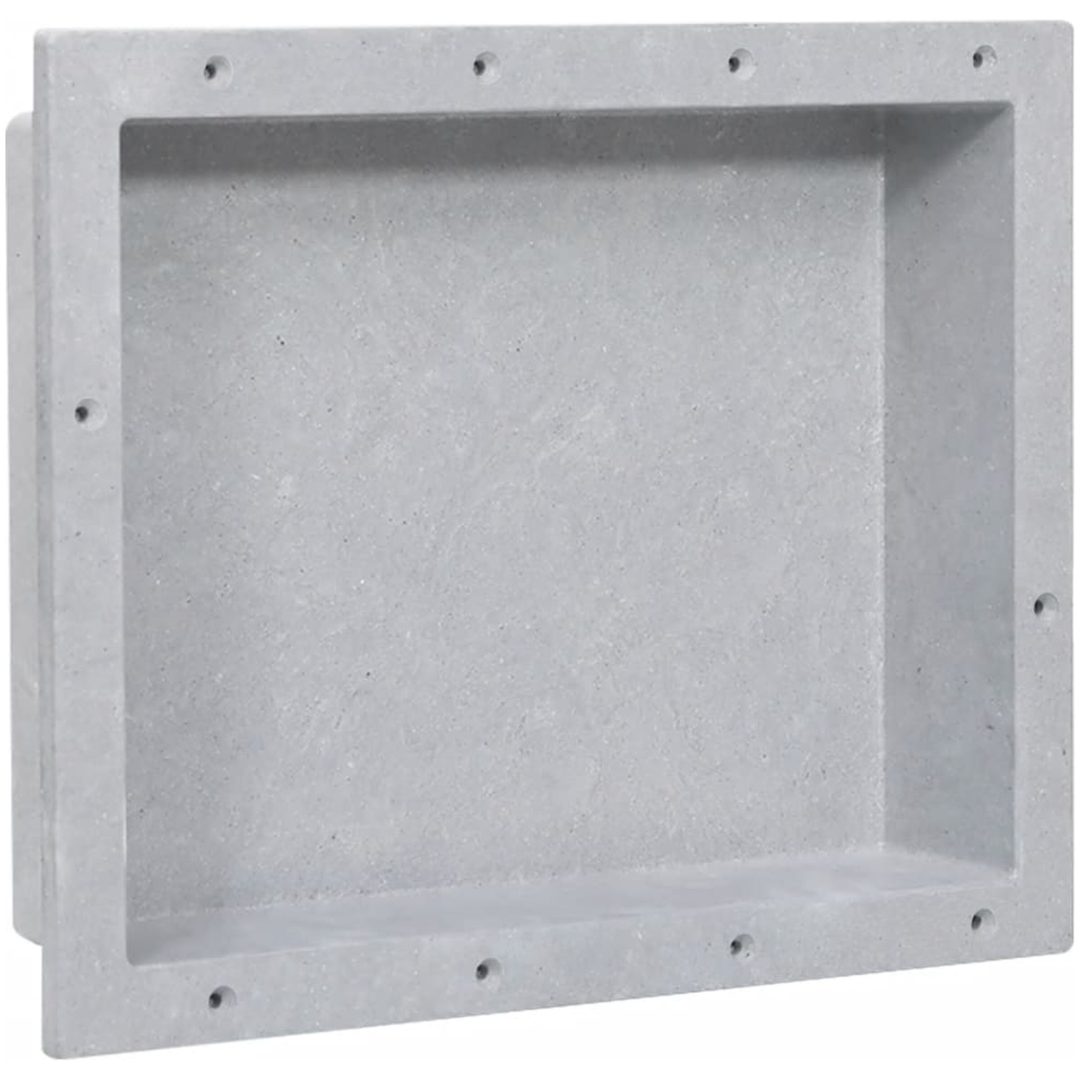 Infälld duschhylla niche matt grå 41x51x10 cm vidaXL 41 x 51 x 10 cm
