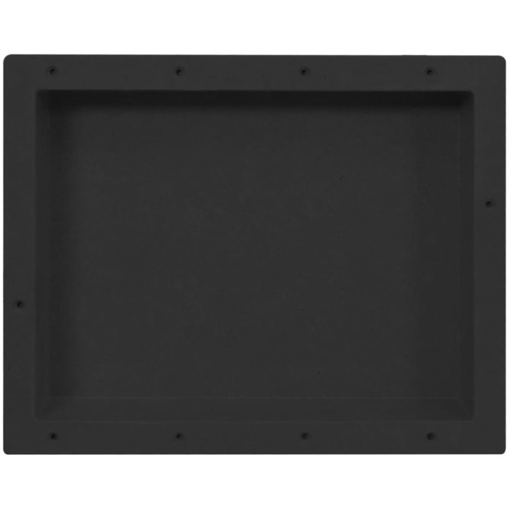 Infälld duschhylla niche matt svart 41x51x10 cm vidaXL 41 x 51 x 10 cm – bild 2