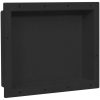 Infälld duschhylla niche matt svart 41x51x10 cm vidaXL 41 x 51 x 10 cm – miniatyr 1