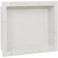 Infälld duschhylla niche matt vit 41x51x10 cm vidaXL