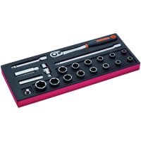 INLÄGG HYLSOR 1/2 21 DELAR 1/3 BAHCO