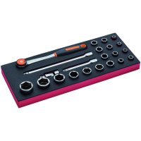 INLÄGG HYLSOR 1/2 22 DELAR 1/3 BAHCO