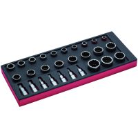 INLÄGG HYLSOR 1/2 28 DELAR 1/3 BAHCO