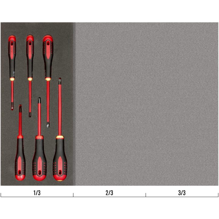 Inlägg Med Elskruvmejslar Ergo VDE Isolerad PH/SP 1/3 BAHCO 6 Delar 39 x 181 x 445 mm – bild 2