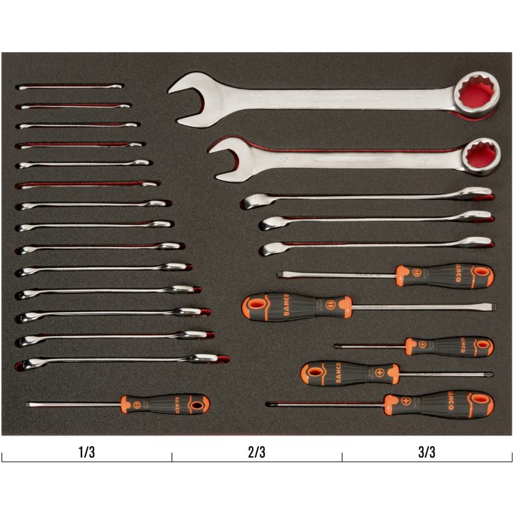 Inlägg Med Skruvmejslar/Nycklar Fit & Go 3/3 BAHCO 25 DELAR – bild 2