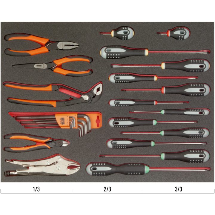 Inlägg Med Skruvmejslar/Tänger Fit & Go 3/3 BAHCO 27 Delar – bild 2
