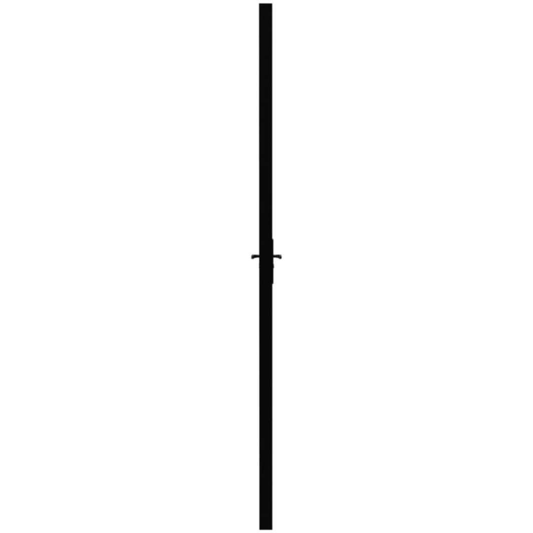 Innerdörr ESG-glas och aluminium svart vidaXL 83 x 201.5 cm – bild 4