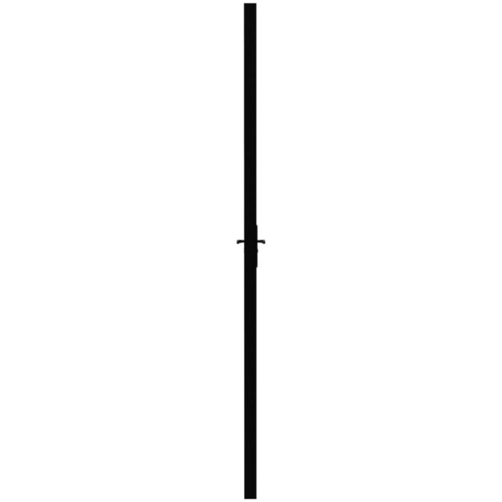 Innerdörr ESG-glas och aluminium svart vidaXL 83 x 201.5 cm – bild 4