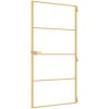 Innerdörr guld härdat glas och aluminium slim vidaXL 102.5 x 201.5 cm – miniatyr 5