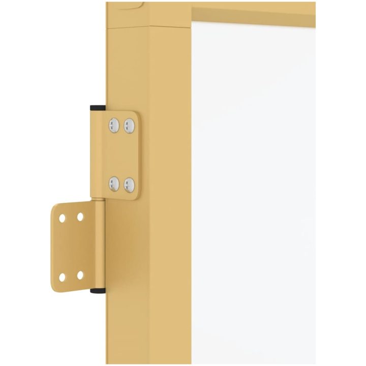 Innerdörr guld härdat glas och aluminium slim vidaXL 102.5 x 201.5 cm – bild 7