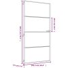 Innerdörr guld härdat glas och aluminium slim vidaXL 102.5 x 201.5 cm – miniatyr 9