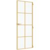 Innerdörr guld härdat glas och aluminium slim vidaXL 76 x 201.5 cm – miniatyr 5
