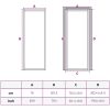 Innerdörr guld härdat glas och aluminium slim vidaXL 76 x 201.5 cm – miniatyr 10