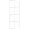 Innerdörr härdat glas och aluminium slim vidaXL 76 x 201.5 cm – miniatyr 4