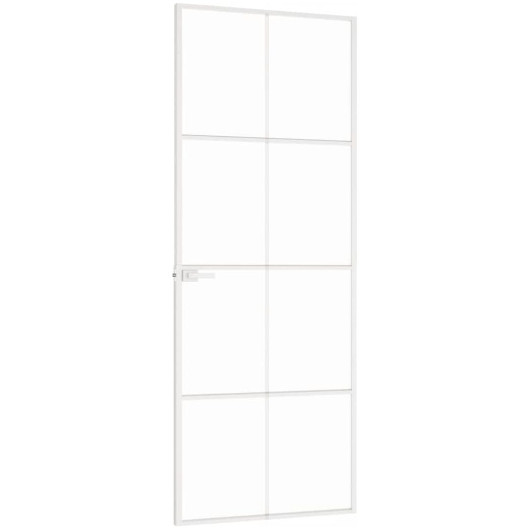 Innerdörr härdat glas och aluminium slim vidaXL 76 x 201.5 cm – bild 4