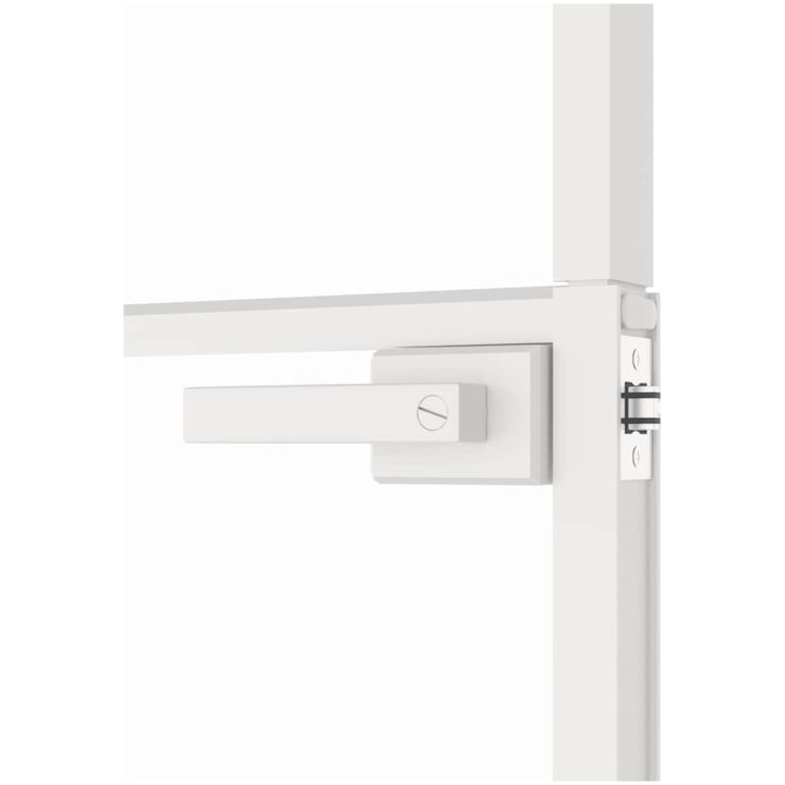Innerdörr härdat glas och aluminium slim vidaXL 76 x 201.5 cm – bild 7