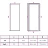 Innerdörr härdat glas och aluminium slim vidaXL 76 x 201.5 cm – miniatyr 9