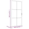 Innerdörr svart ESG-glas och aluminium vidaXL 102.5 x 201.5 cm – miniatyr 7