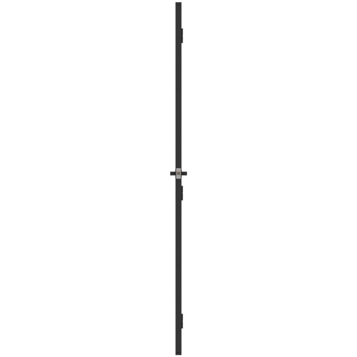 Innerdörr svart härdat glas och aluminium slim vidaXL 102.5 x 201.5 cm – bild 4
