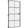 Innerdörr svart härdat glas och aluminium slim vidaXL 102.5 x 201.5 cm – miniatyr 5