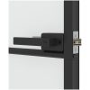 Innerdörr svart härdat glas och aluminium slim vidaXL 102.5 x 201.5 cm – miniatyr 7