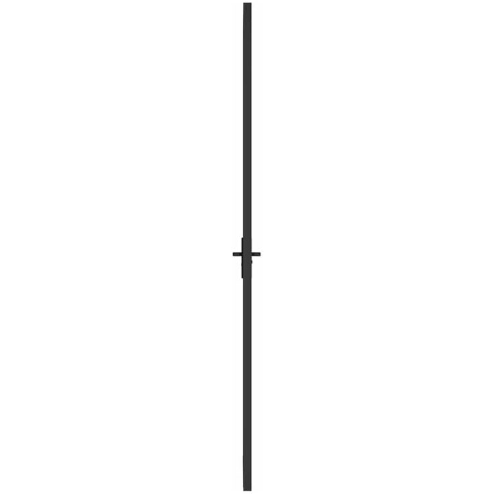 Innerdörr svart matt glas och aluminium vidaXL 102.5 x 201.5 cm – bild 4
