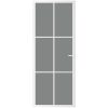 Innerdörr vit ESG-glas och aluminium vidaXL 83 x 201.5 cm – miniatyr 3