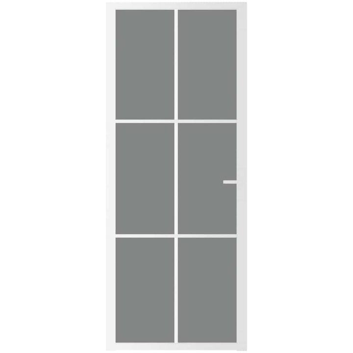 Innerdörr vit ESG-glas och aluminium vidaXL 83 x 201.5 cm – bild 3