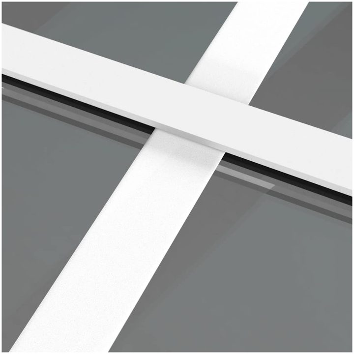 Innerdörr vit ESG-glas och aluminium vidaXL 83 x 201.5 cm – bild 6
