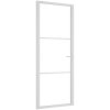 Innerdörr vit ESG-glas och aluminium vidaXL 83 x 201.5 cm – miniatyr 2